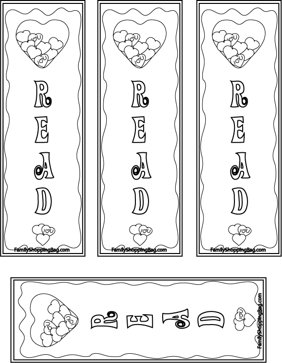 Color Your Own Bookmarks · Click here to Print