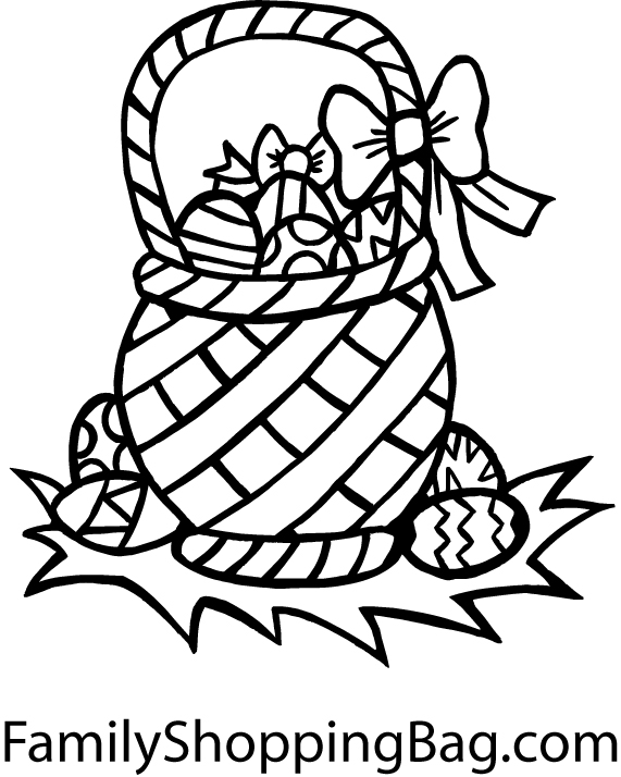 easter pictures. Easter Basker - Coloring Pages