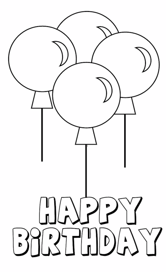 happy birthday cartoon balloons. happy birthday signs