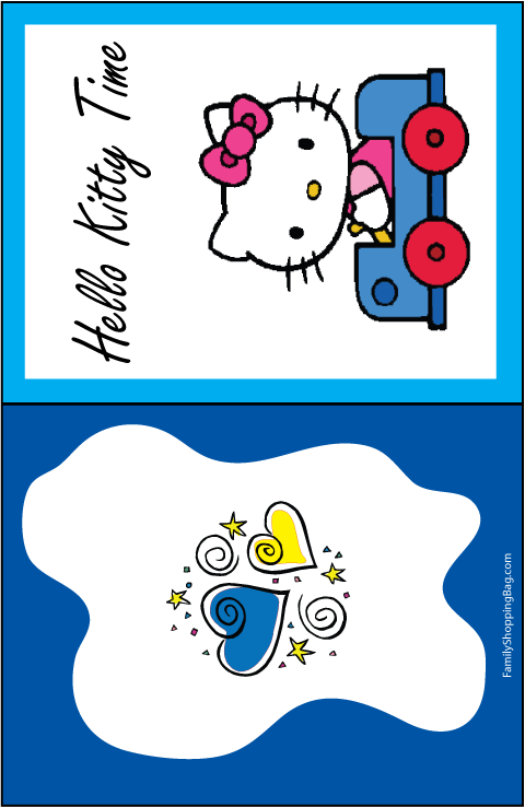 Click here to Print · Hello Kitty Car Invitation