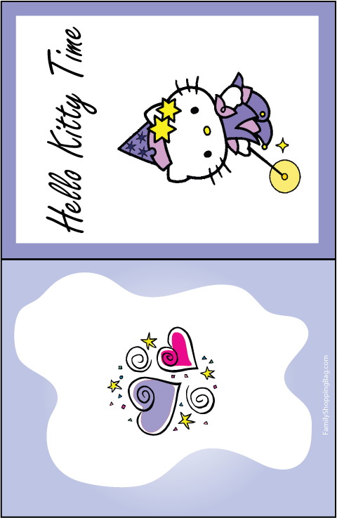Hello Kitty Birthday Cards Printable. Click here to Print