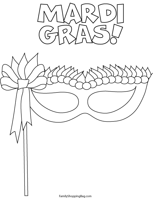 fat tuesday coloring pages - photo #15