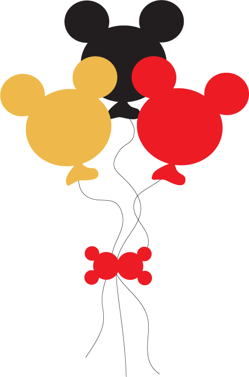 mickey mouse with balloons clipart - photo #2